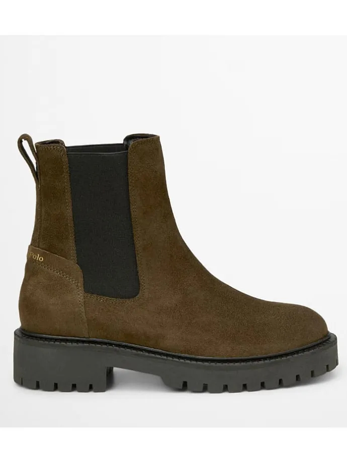 Leder-Chelsea-Boots "Phia" in Braun