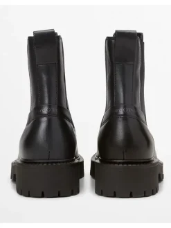 Leder-Chelsea-Boots "Phia" in Schwarz