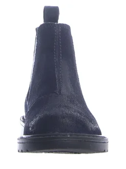 Leder-Chelsea-Boots "Piccadilly" in Dunkelblau