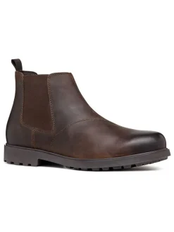 Leder-Chelsea-Boots "Rhadalf" in Hellbraun