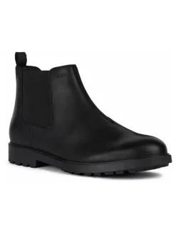 Leder-Chelsea-Boots "Rhadalf" in Schwarz