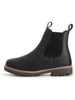 Leder-Chelsea-Boots "Ringsaker" in Schwarz