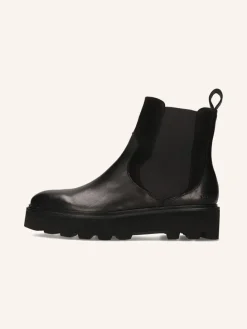 Leder-Chelsea-Boots "Sally 113" in Schwarz