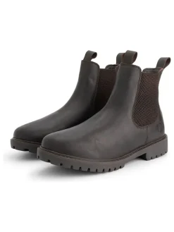 Leder-Chelsea-Boots "Sandnes" in Braun