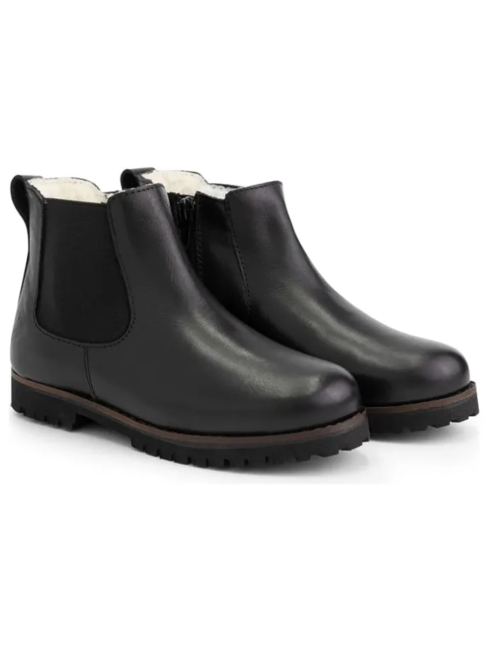 Leder-Chelsea-Boots "Sel" in Schwarz