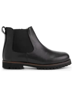 Leder-Chelsea-Boots "Sel" in Schwarz