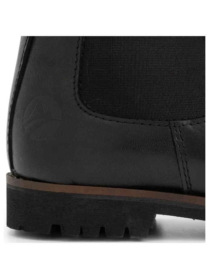Leder-Chelsea-Boots "Sel" in Schwarz