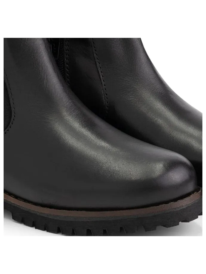 Leder-Chelsea-Boots "Sel" in Schwarz