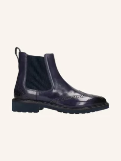 Leder-Chelsea-Boots "Selina 29" in Blau