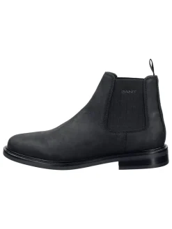 Leder-Chelsea-Boots "St Fairkon" in Schwarz