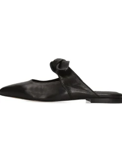 Leder-Clogs "Alora 8" in Schwarz