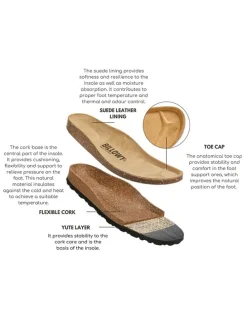 Leder-Clogs in Dunkelrot