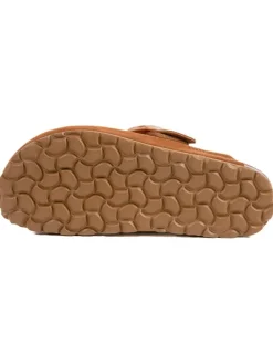 Leder-Clogs in Hellbraun