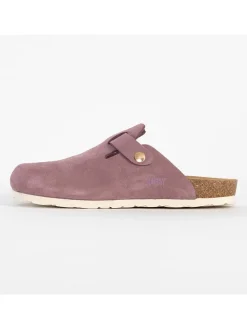 Leder-Clogs "Molky" in Altrosa