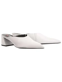 Leder-Clogs "Vanessa" in Weiß