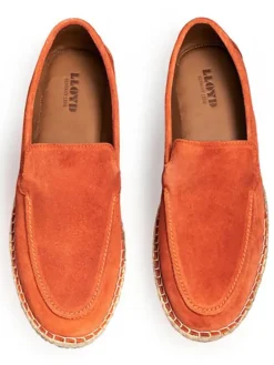Leder-Espadrilles 