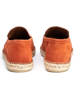 Leder-Espadrilles 