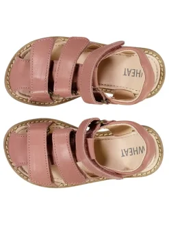 Leder-Halbsandalen "Addison" in Rosa