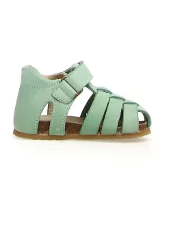 Leder-Halbsandalen "Alb" in Mint