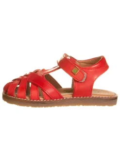 Leder-Halbsandalen "Atenas" in Rot