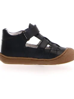 Leder-Halbsandalen "Bede" in Schwarz