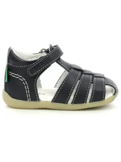 Leder-Halbsandalen "Bigflo 2" in Dunkelblau