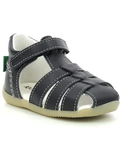 Leder-Halbsandalen "Bigflo 2" in Dunkelblau