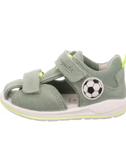 Leder-Halbsandalen "Boomerang" in Grün