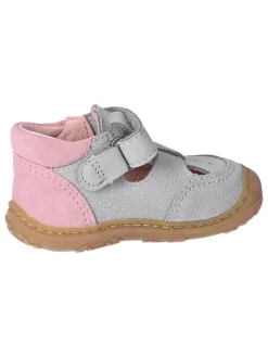 Leder-Halbsandalen "Eni" in Rosa/ Grau