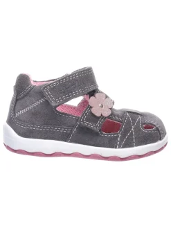 Leder-Halbsandalen "Ilya" in Grau