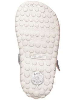 Leder-Halbsandalen in Blau/ Rosa