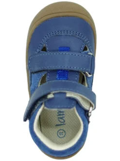 Leder-Halbsandalen in Blau