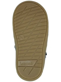 Leder-Halbsandalen in Blau