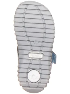 Leder-Halbsandalen in Blau