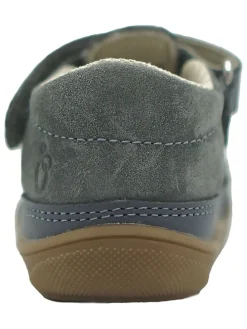 Leder-Halbsandalen in Blau