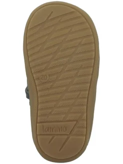 Leder-Halbsandalen in Blau