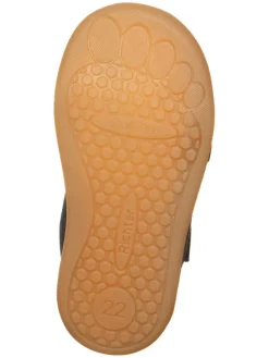 Leder-Halbsandalen in Dunkelblau