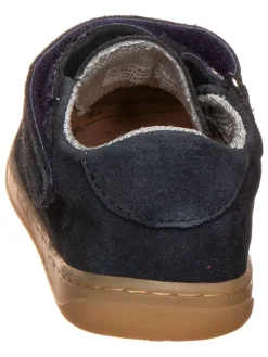 Leder-Halbsandalen in Dunkelblau