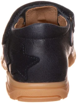 Leder-Halbsandalen in Dunkelblau