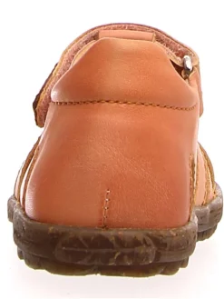 Leder-Halbsandalen in Lachs