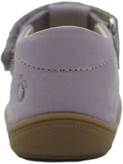 Leder-Halbsandalen in Lila