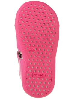 Leder-Halbsandalen in Pink