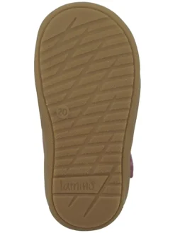 Leder-Halbsandalen in Pink