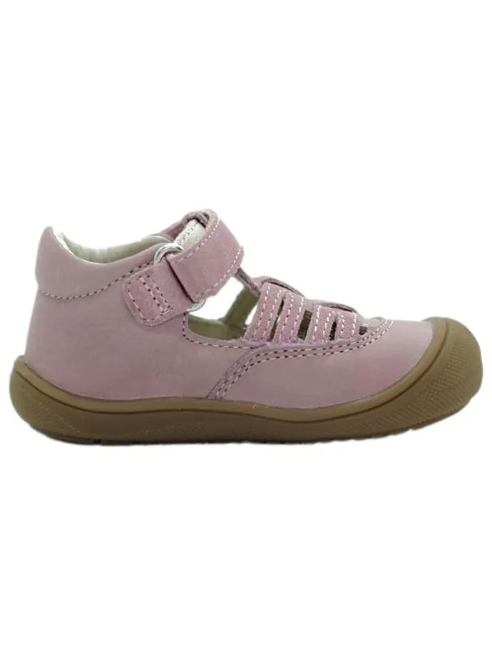 Leder-Halbsandalen in Rosa