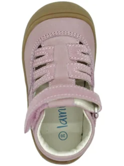 Leder-Halbsandalen in Rosa