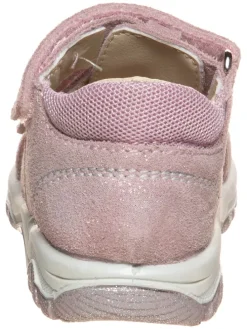 Leder-Halbsandalen in Rosa