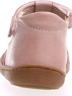 Leder-Halbsandalen in Rosa