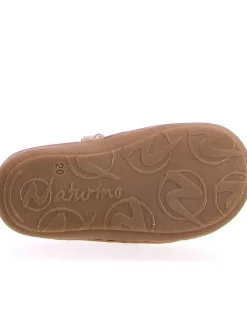 Leder-Halbsandalen in Rosa