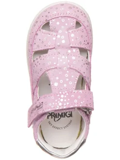 Leder-Halbsandalen in Rosa