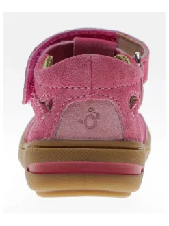 Leder-Halbsandalen in Rosa